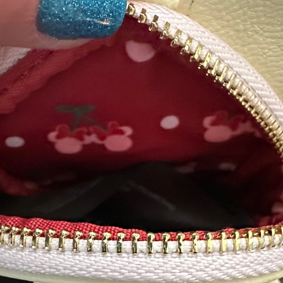 Disney Loungefly  Cherry Mickey Ears Coin Purse - Yellow Pink - Picture 8 of 9